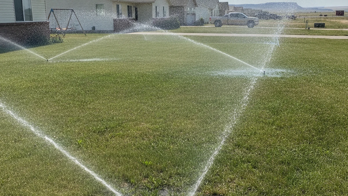Sprinkler repair Wright Wyoming Campbell County coal community residential Chad Gillette